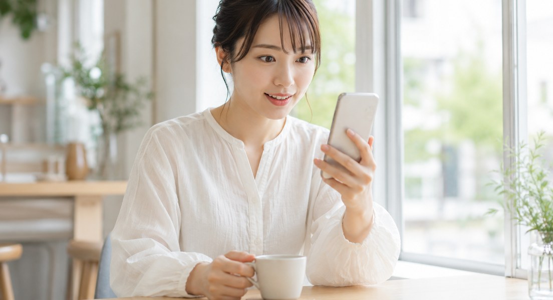 ショート動画で商品を発見している様子
